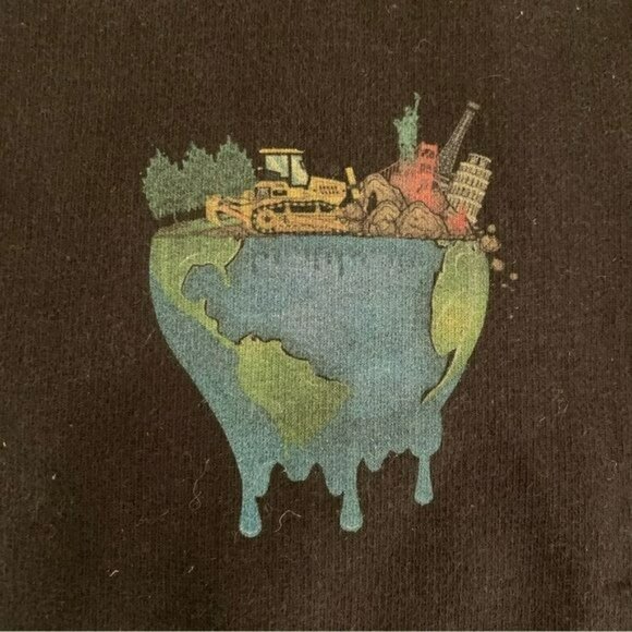 Black market Vikings womens environmentalist pull over sweatshirt in black -L - Picture 4 of 7